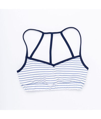 Navy Stripes Bajo Impacto - Sujetador