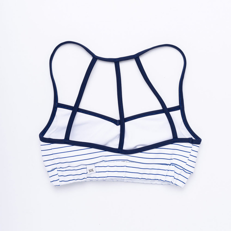 Navy Stripes Bajo Impacto - Sujetador parte trasera