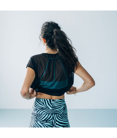 Sujetador bajo impactor color Mint  modelo espalda