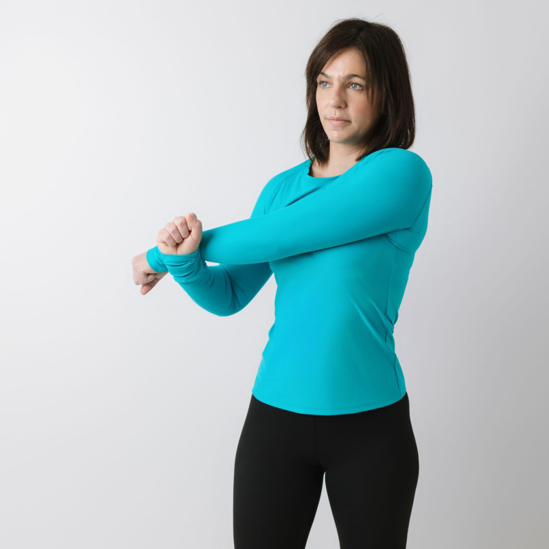 Camiseta Eira manga larga Turquesa