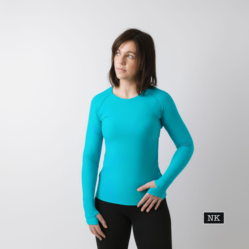 Camiseta Eira manga larga Turquesa