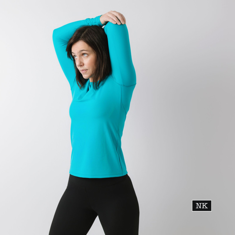 Camiseta Eira manga larga Turquesa