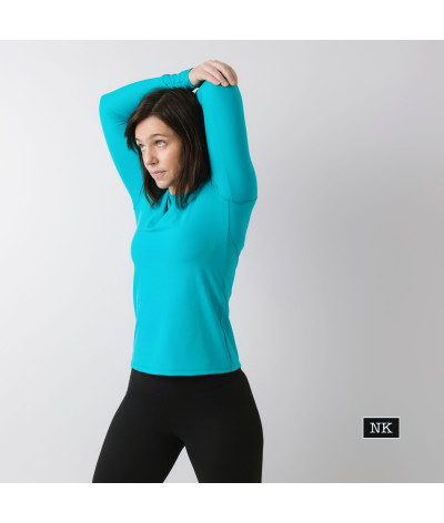Camiseta Eira manga larga Turquesa