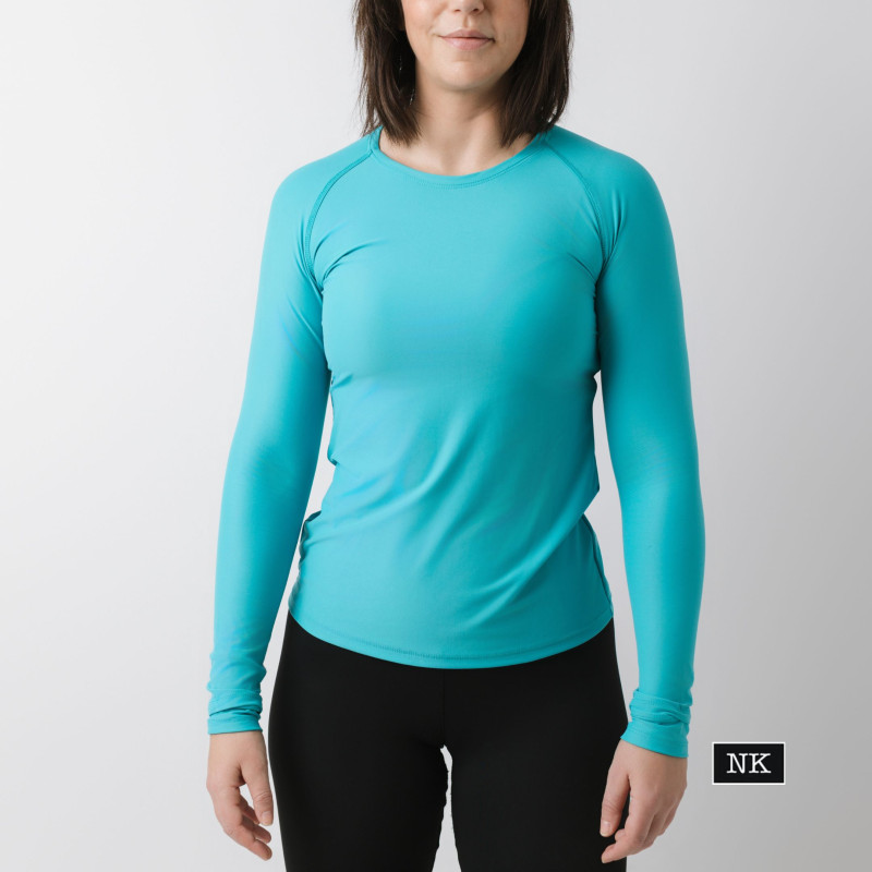 Camiseta Eira manga larga Turquesa