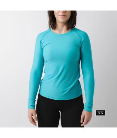 Camiseta Eira manga larga Turquesa