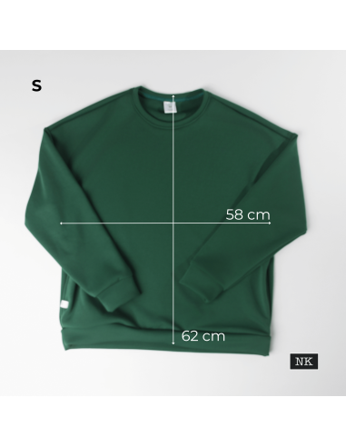 Sudadera Basic Verde Bosque