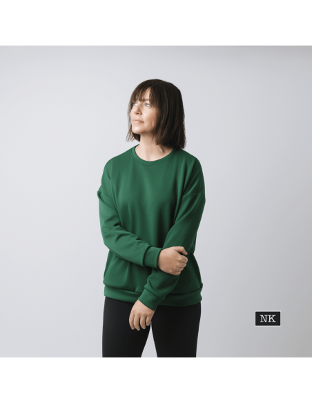 Sudadera Basic Verde Bosque