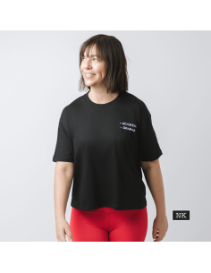 Camiseta +AGUJETAS -DRAMAS negra