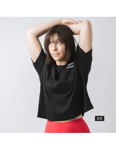 Camiseta +AGUJETAS -DRAMAS negra