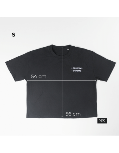 Camiseta +AGUJETAS -DRAMAS negra