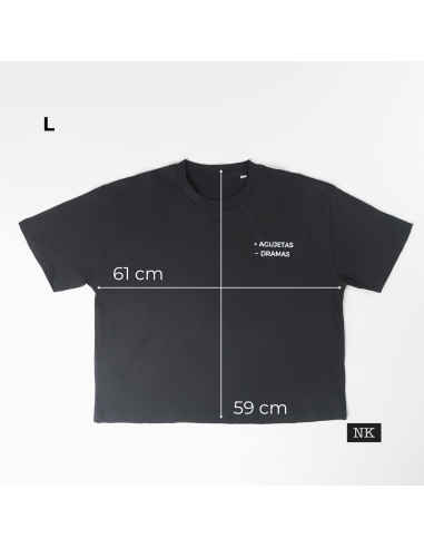 Camiseta +AGUJETAS -DRAMAS negra