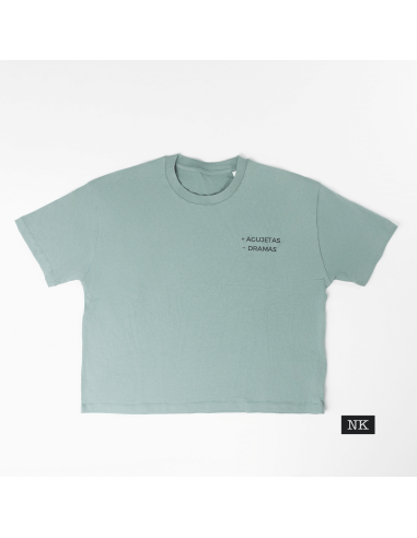 Camiseta +AGUJETAS -DRAMAS verde