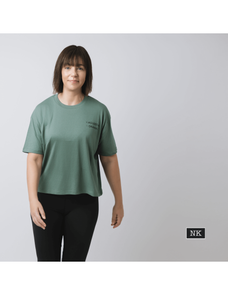 Camiseta +AGUJETAS -DRAMAS verde