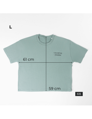 Camiseta +AGUJETAS -DRAMAS verde