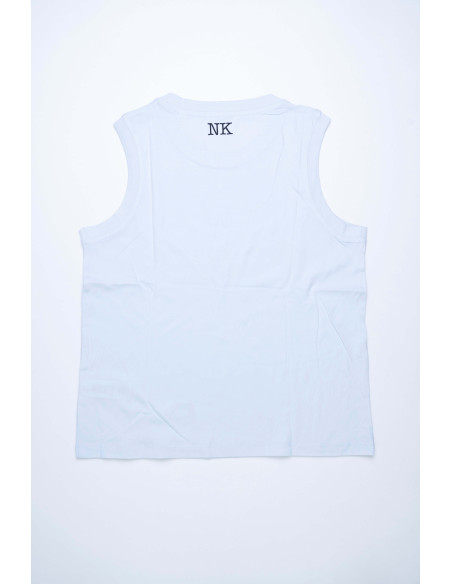 Camiseta Strong Over Skinny azul hielo