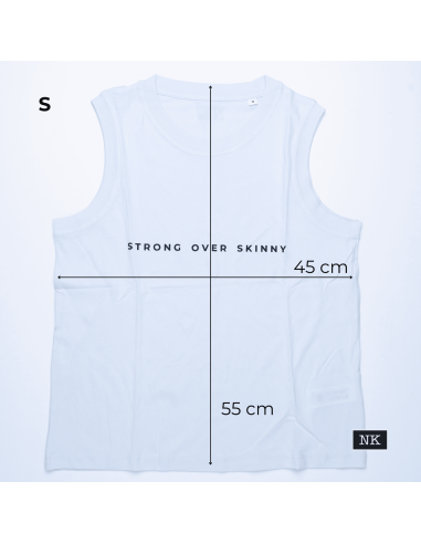 Camiseta Strong Over Skinny azul hielo