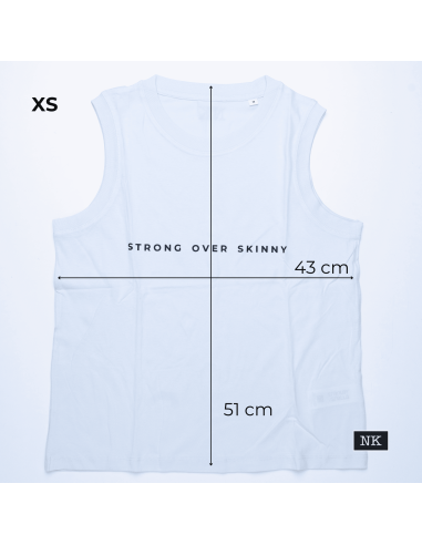 Camiseta Strong Over Skinny azul hielo