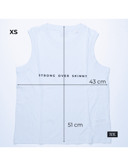 Camiseta Strong Over Skinny azul hielo