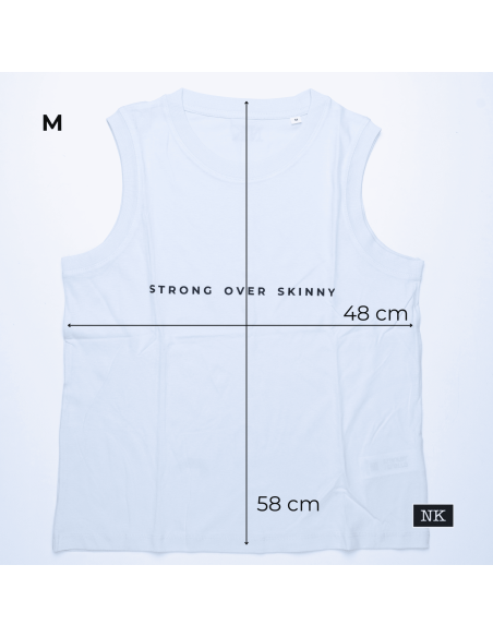 Camiseta Strong Over Skinny azul hielo
