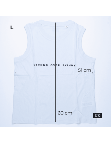 Camiseta Strong Over Skinny azul hielo
