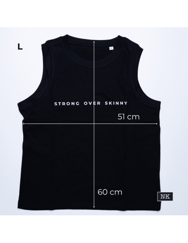 Camiseta Strong Over Skinny negra