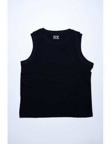 Camiseta Strong Over Skinny negra