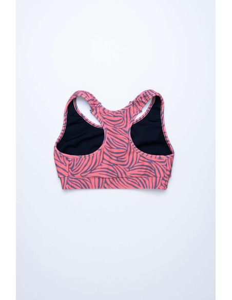 Sujetador Medio Impacto Peach Zebra