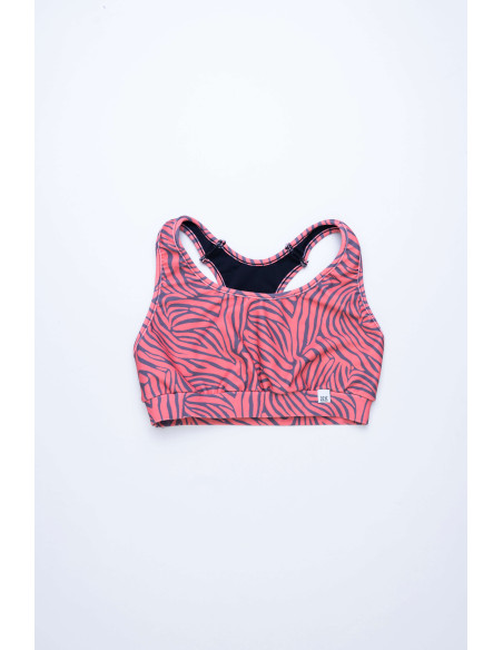 Sujetador Medio Impacto Peach Zebra