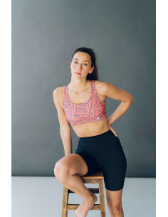 Sujetador Medio Impacto Peach Zebra