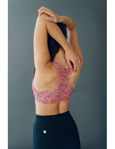 Sujetador Medio Impacto Peach Zebra