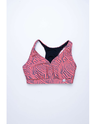 Sujetador Alto Impacto Peach Zebra