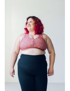 Sujetador Alto Impacto Peach Zebra
