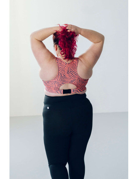 Sujetador Alto Impacto Peach Zebra