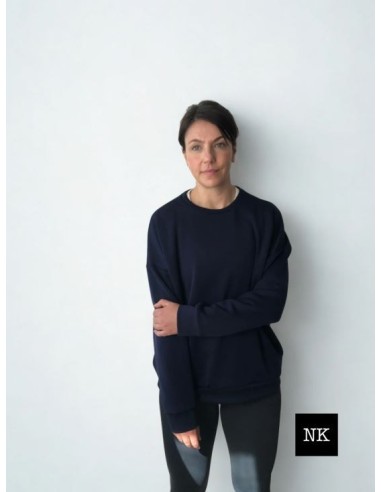 Sudadera Basic Azul Marino