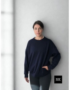 Sudadera Basic Azul Marino