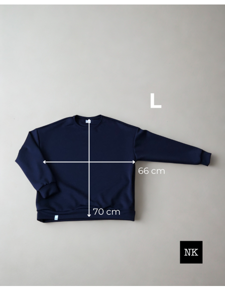 Sudadera Basic Azul Marino