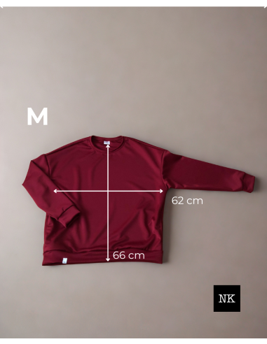 Sudadera Basic Granate