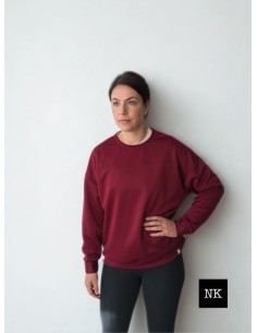 Sudadera Basic Granate