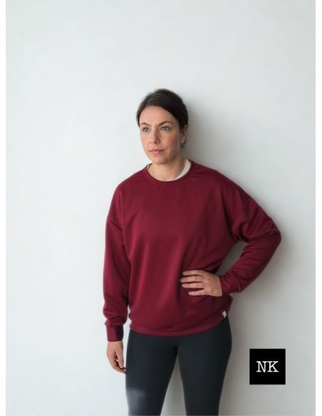 Sudadera Basic Granate