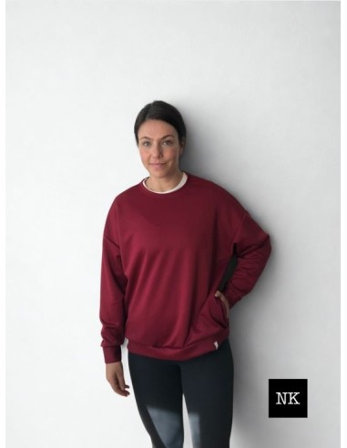 Sudadera Basic Granate