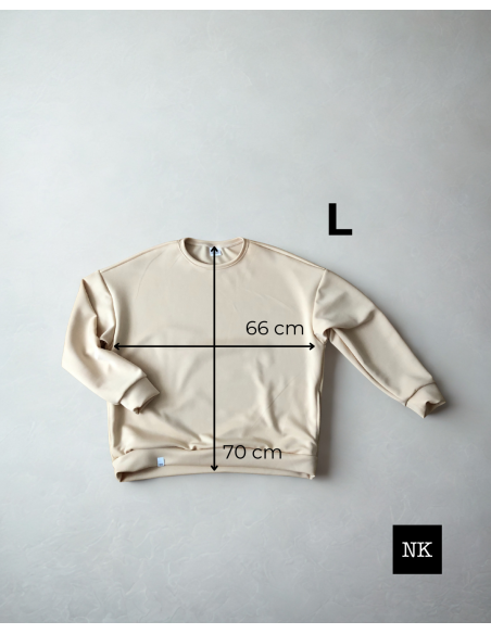 Sudadera Basic Beige