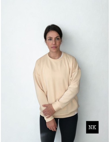 Sudadera Basic Beige