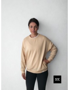 Sudadera Basic Beige