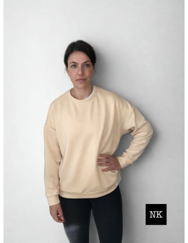 Sudadera Basic Beige