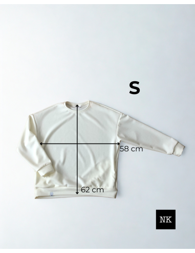 Sudadera Basic Crema