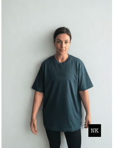 Camiseta "Bad day? Show up"  Verde Bosque 2