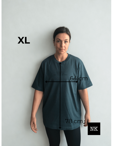 Camiseta "Bad day? Show up"  Verde Bosque