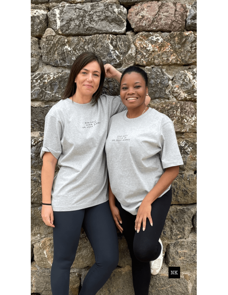 Camiseta "Bad day? Show up"  Gris