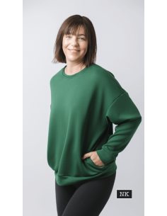 Sudadera Basic Verde Bosque