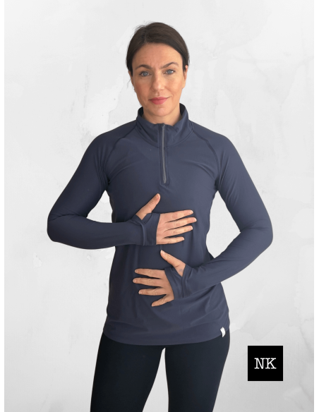 Camiseta Skadi manga larga navy